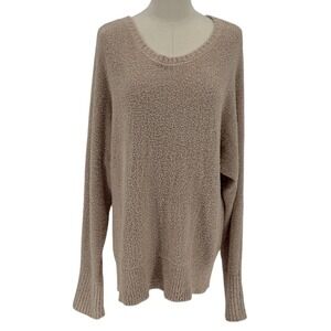 A Love‎ Story Womens Sweater Large Beige Long Sleeve Pullover Knit